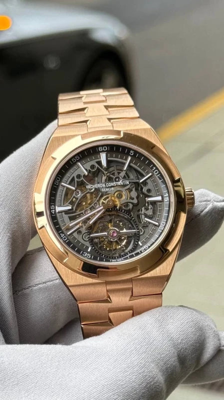Vacheron Constantin Overseas Tourbillon Skeleton Super Clone Swiss Machine