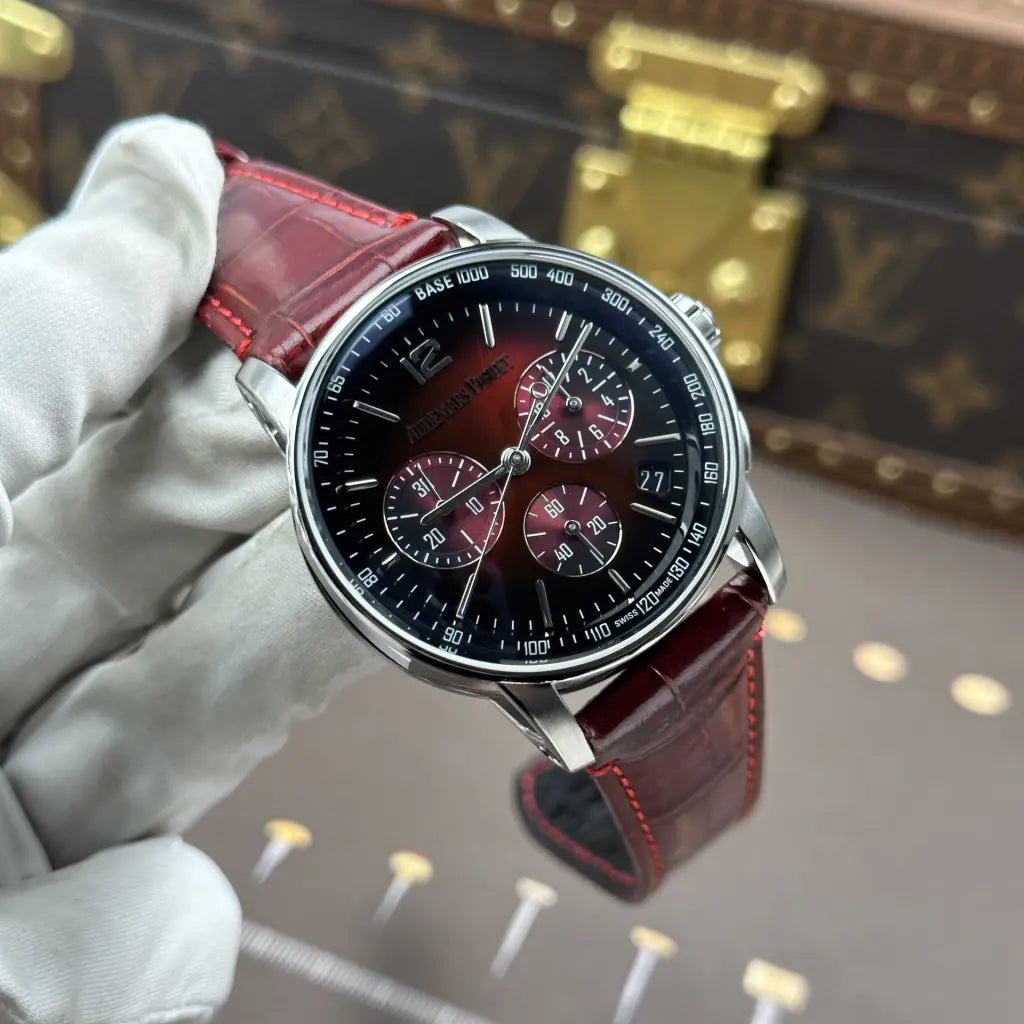Audemars piguet RoyalOak  Burgundy Dial Super Clone Swiss Machine