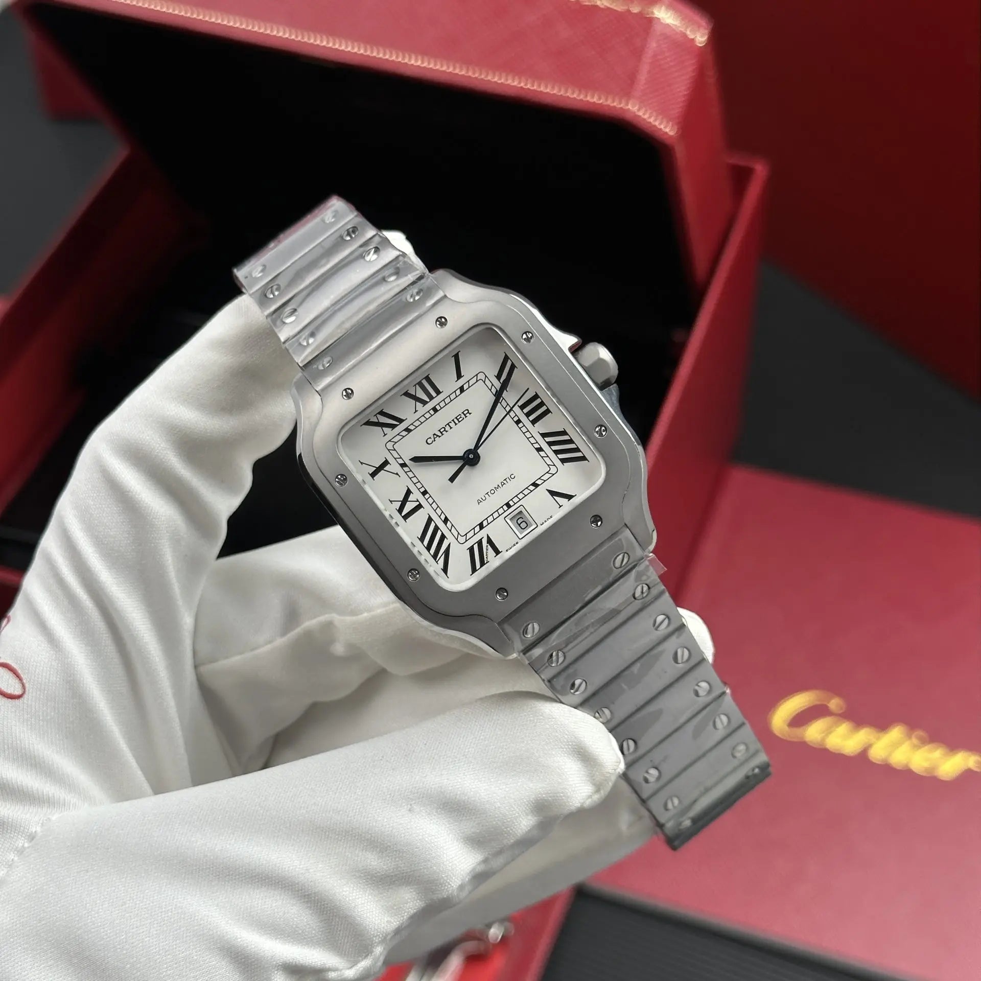 Cartier Santos de Super Clone Swiss Machine (titanuim)