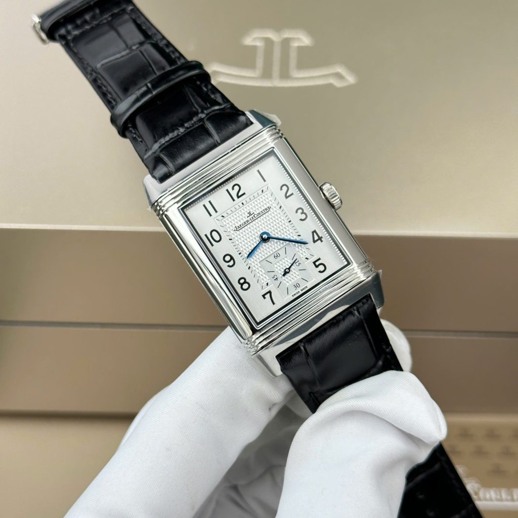 jaeger lecoultre leather white dial Super clone swiss machine