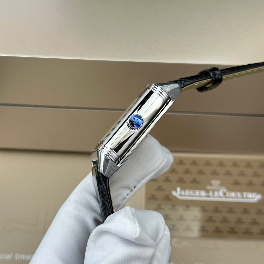 jaeger lecoultre leather white dial Super clone swiss machine