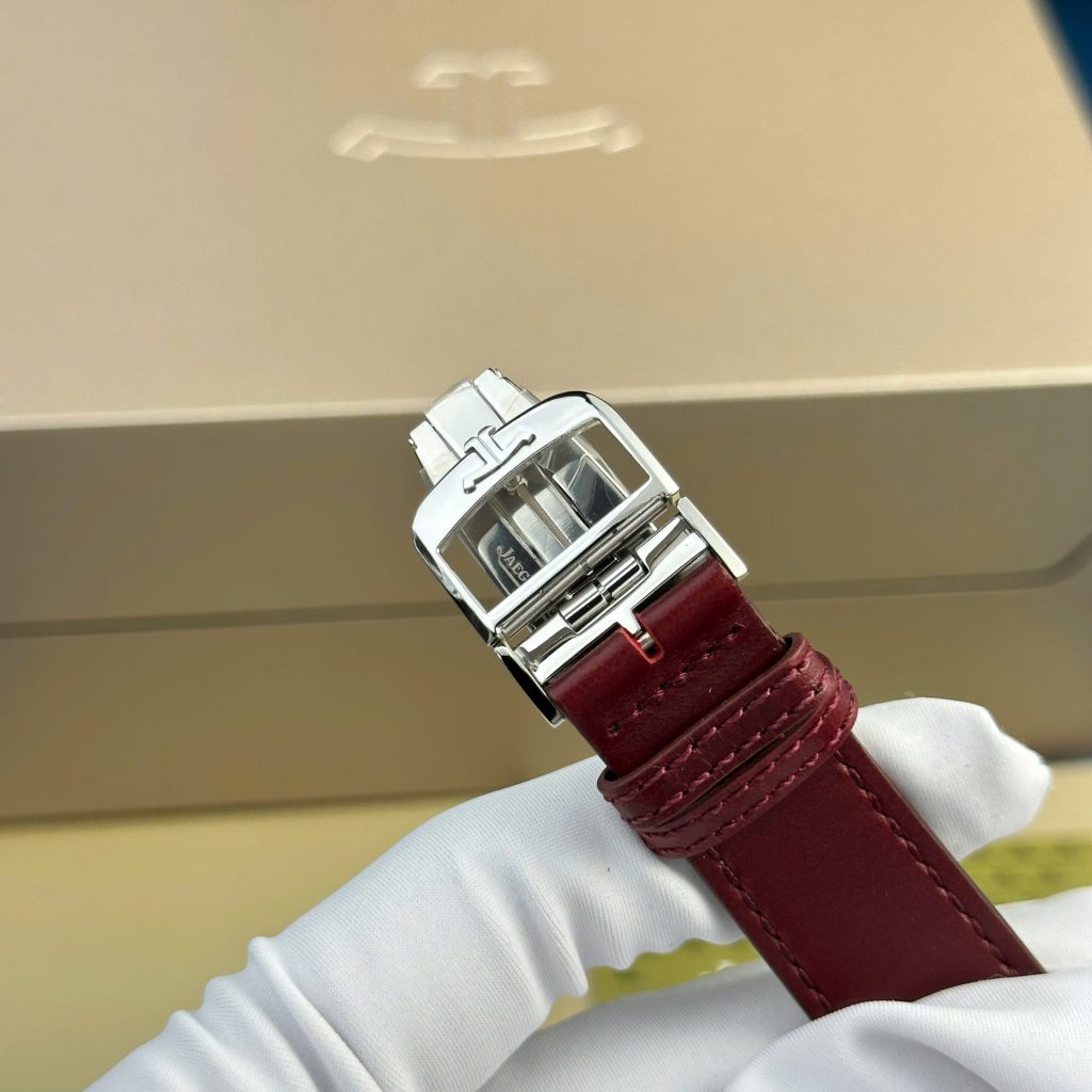 jaeger lecoultre leather red dial Super clone swiss machine