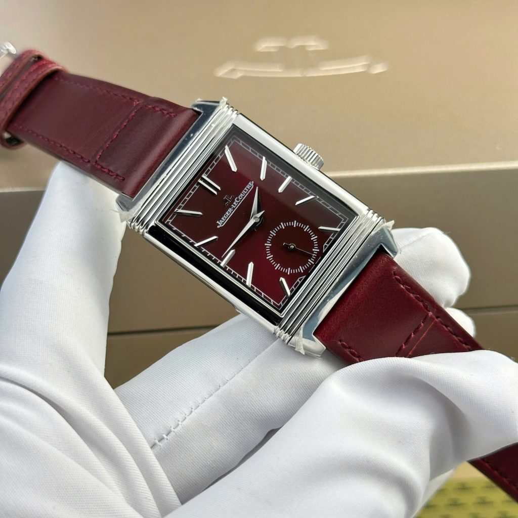 jaeger lecoultre leather red dial Super clone swiss machine