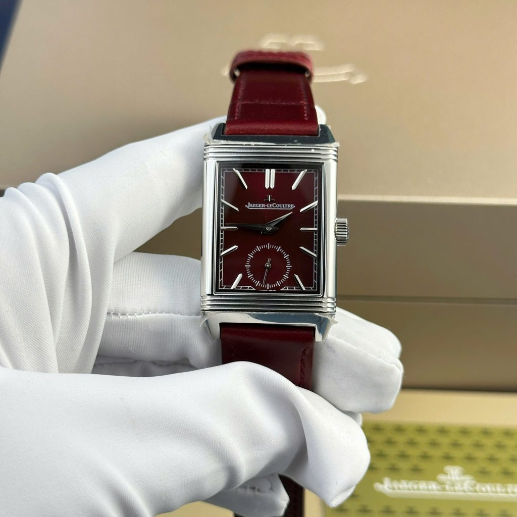 jaeger lecoultre leather red dial Super clone swiss machine