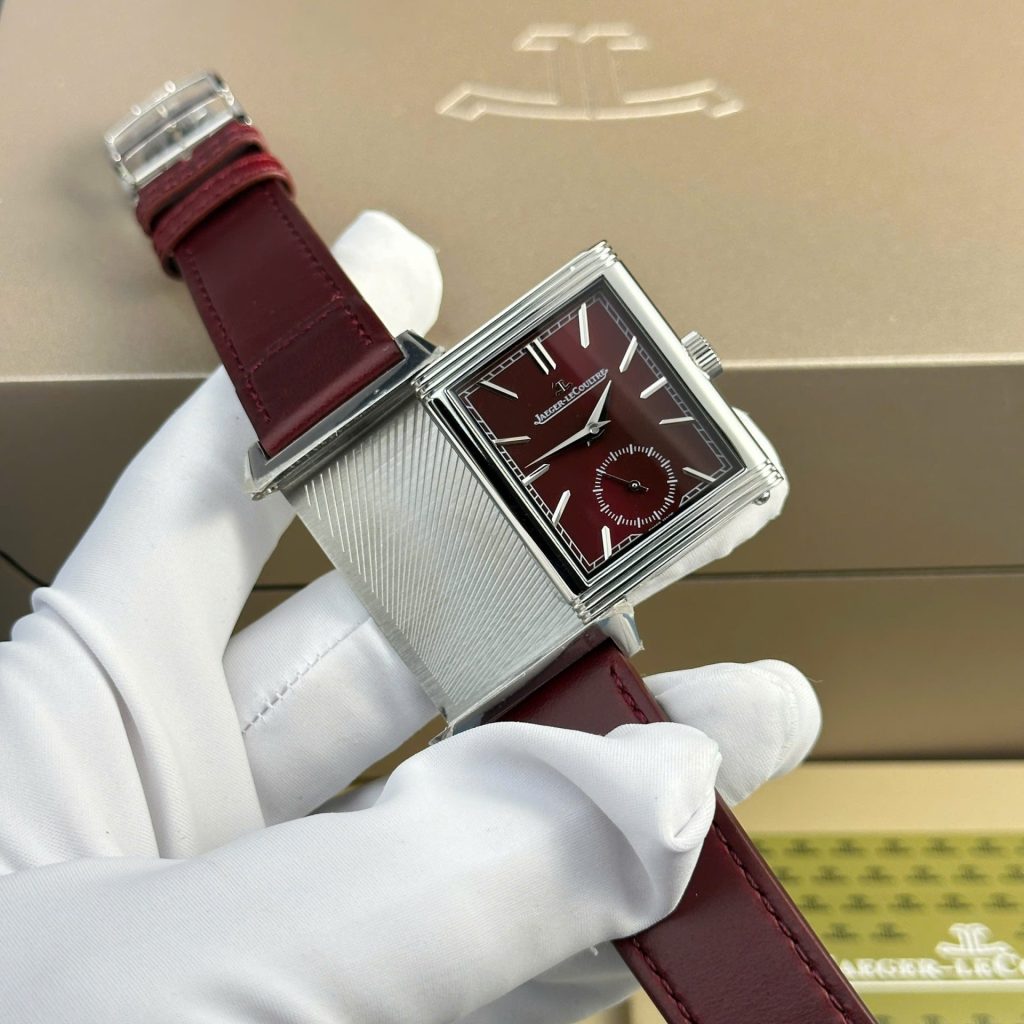 jaeger lecoultre leather red dial Super clone swiss machine
