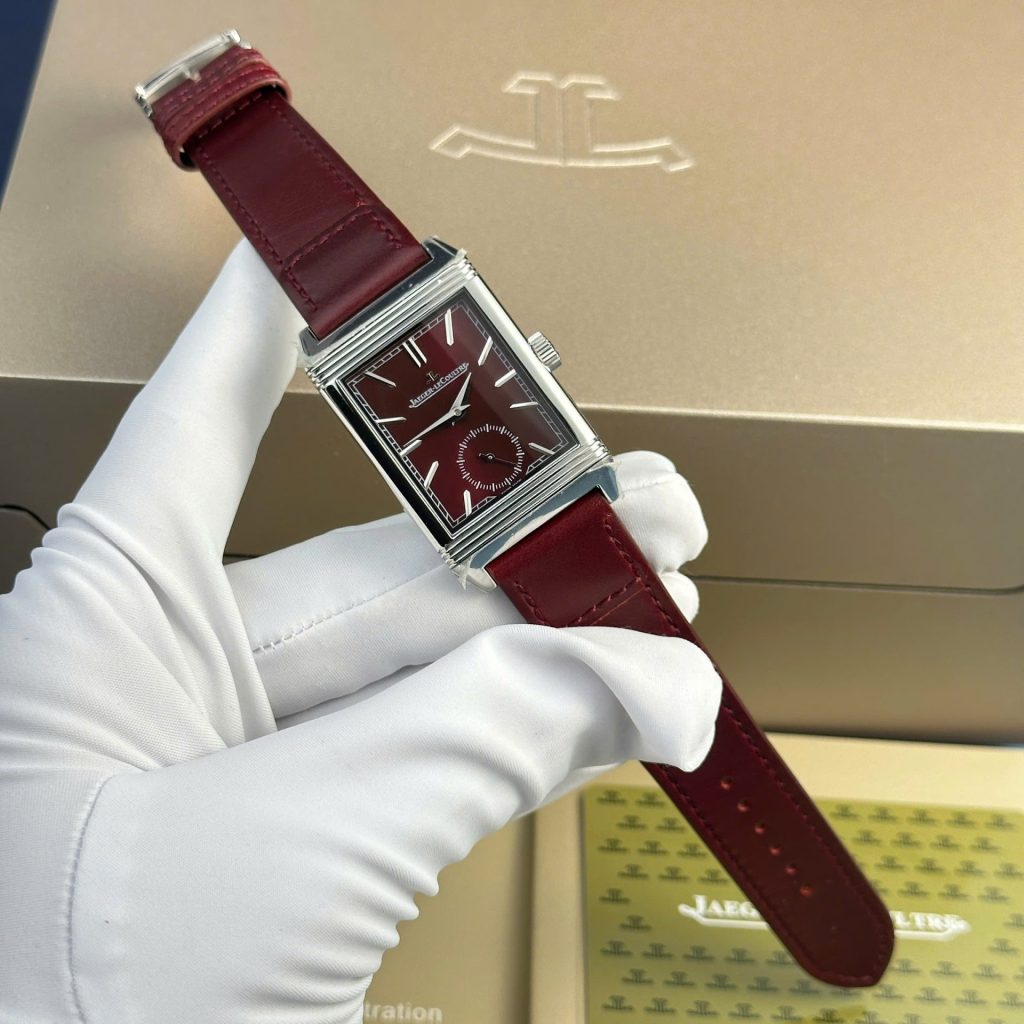 jaeger lecoultre leather red dial Super clone swiss machine
