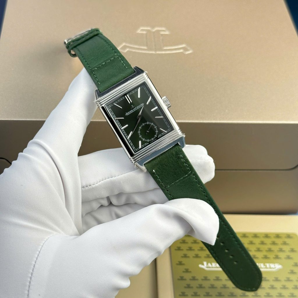 jaeger lecoultre leather green dial Super clone swiss machine