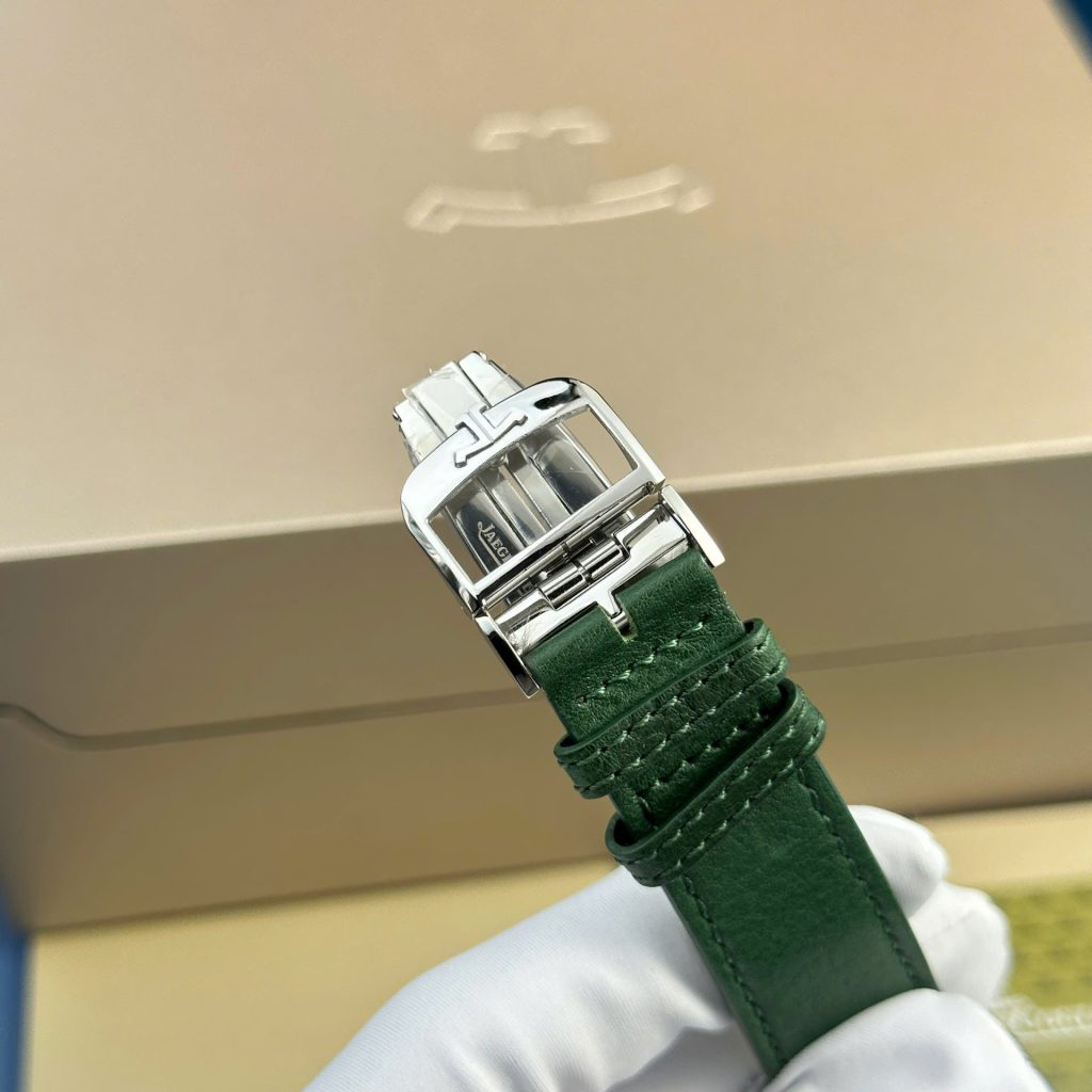 jaeger lecoultre leather green dial Super clone swiss machine