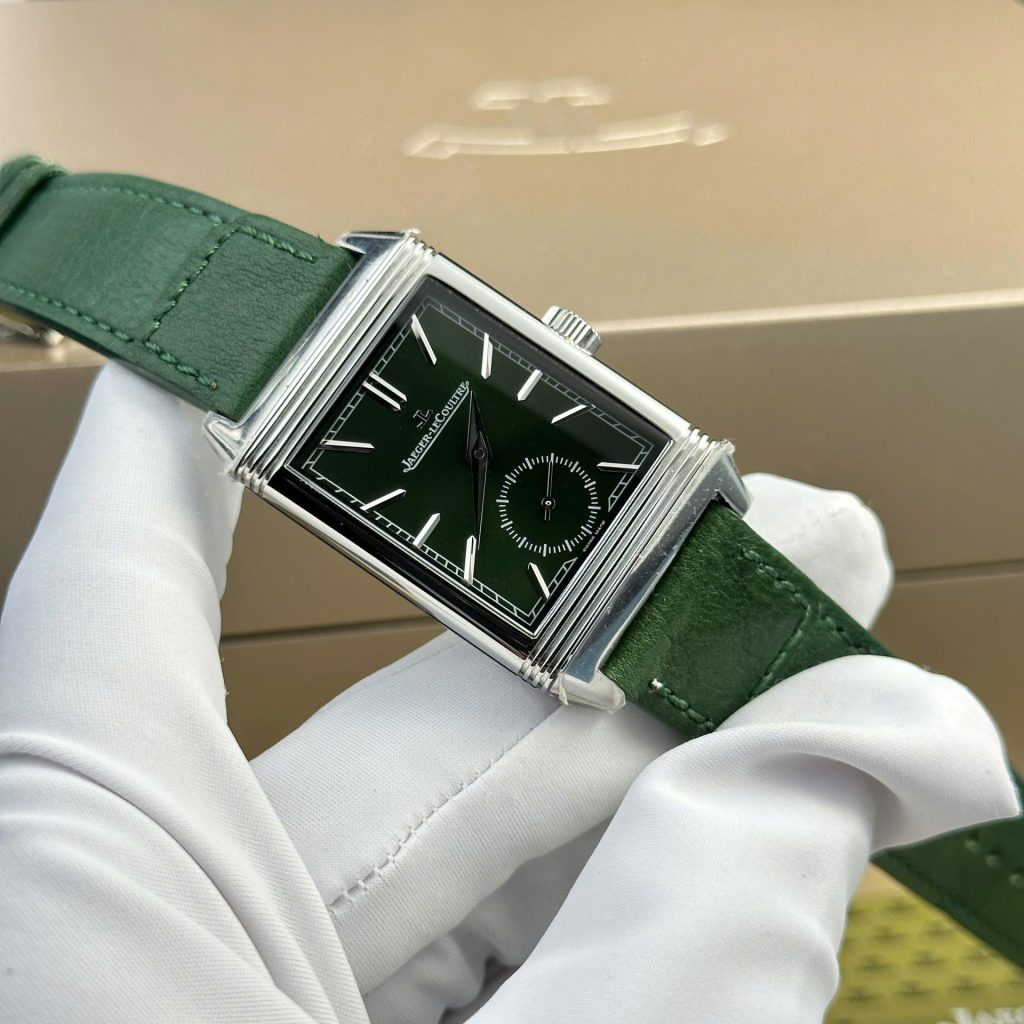 jaeger lecoultre leather green dial Super clone swiss machine