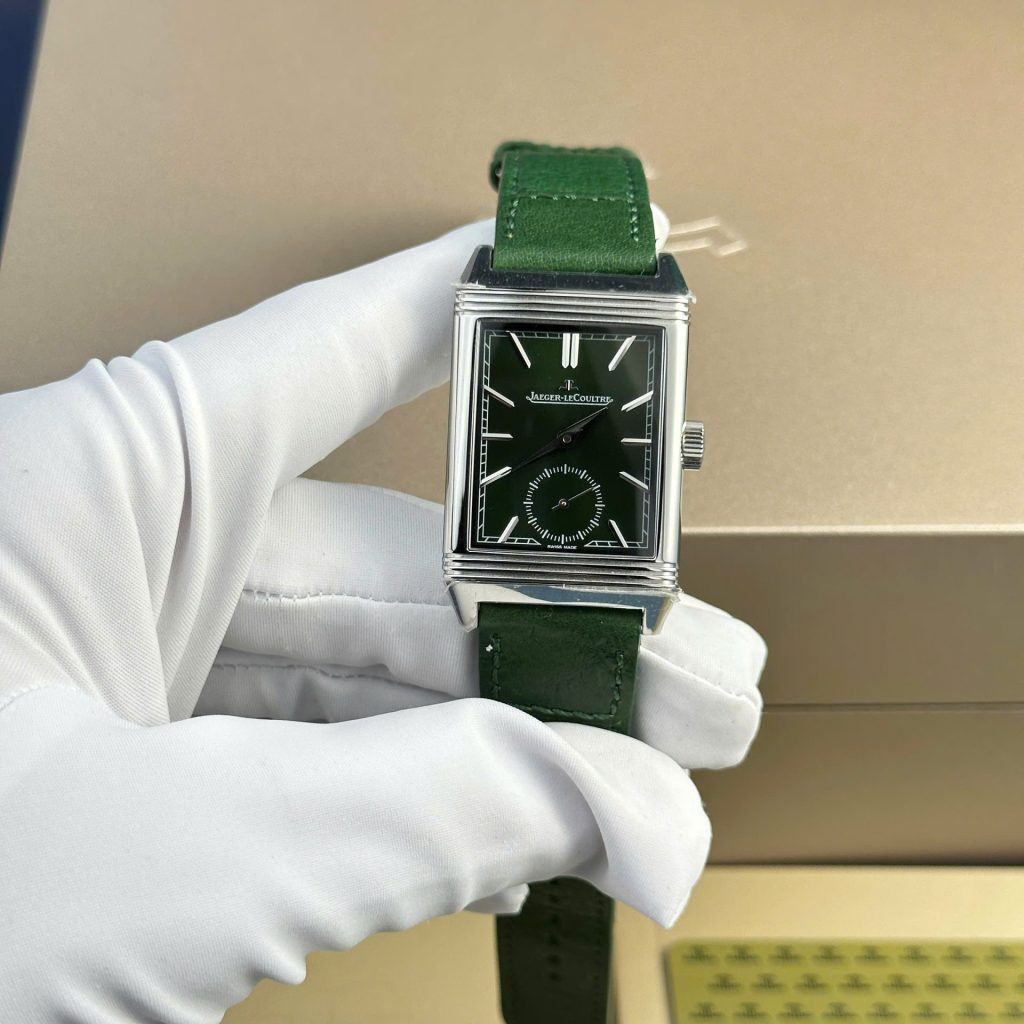jaeger lecoultre leather green dial Super clone swiss machine