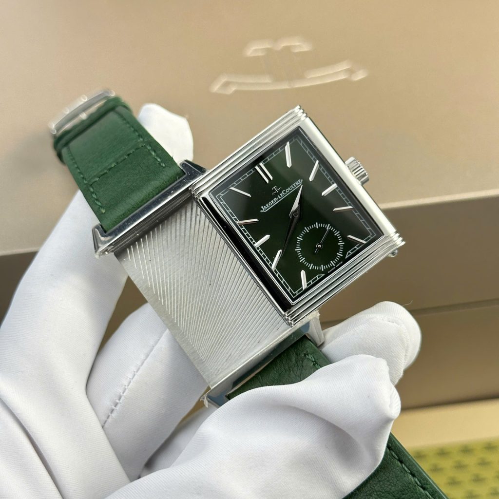jaeger lecoultre leather green dial Super clone swiss machine