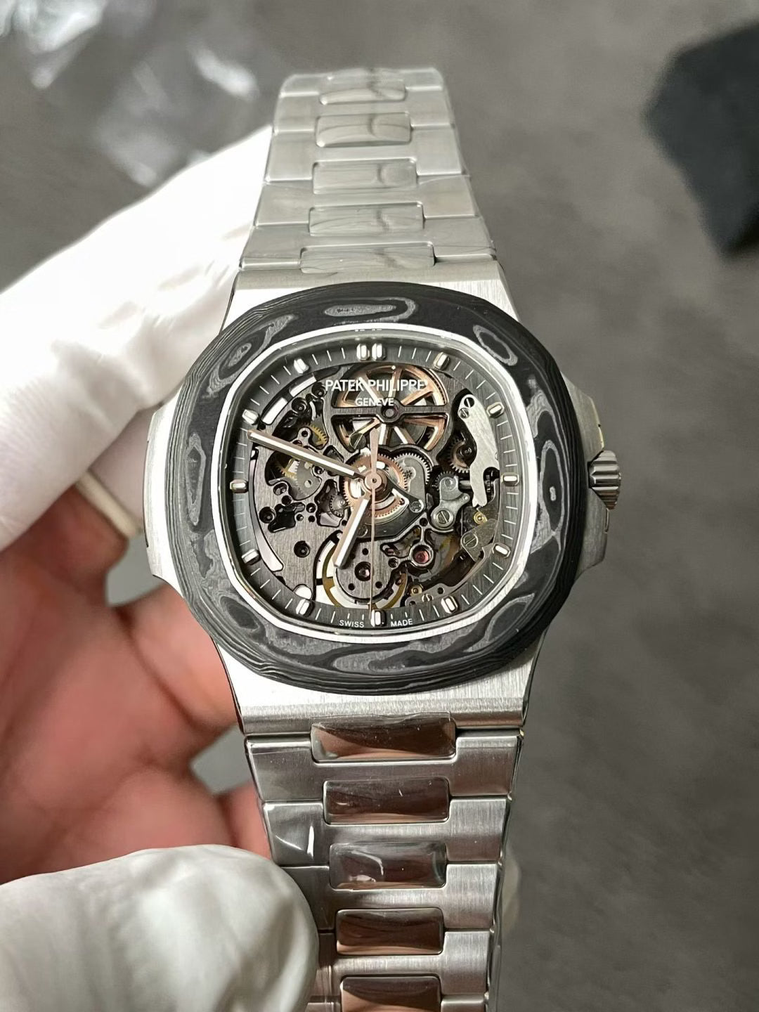 Patek Philippe Nautilus  skeletonized Super Clone Swiss Machine