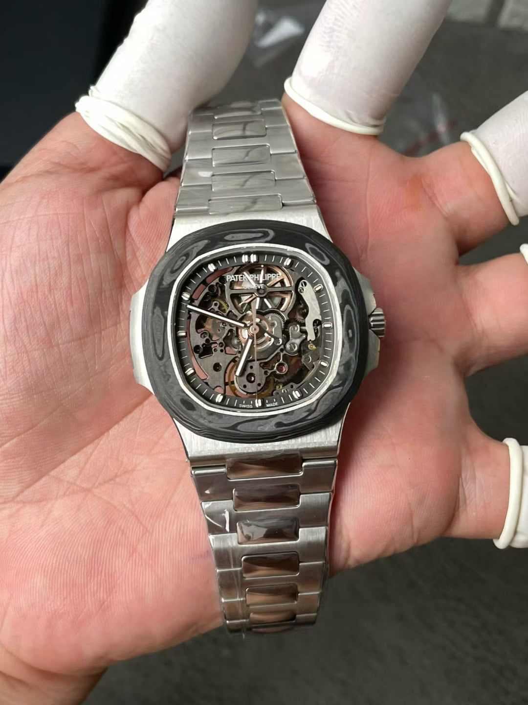 Patek Philippe Nautilus  skeletonized Super Clone Swiss Machine