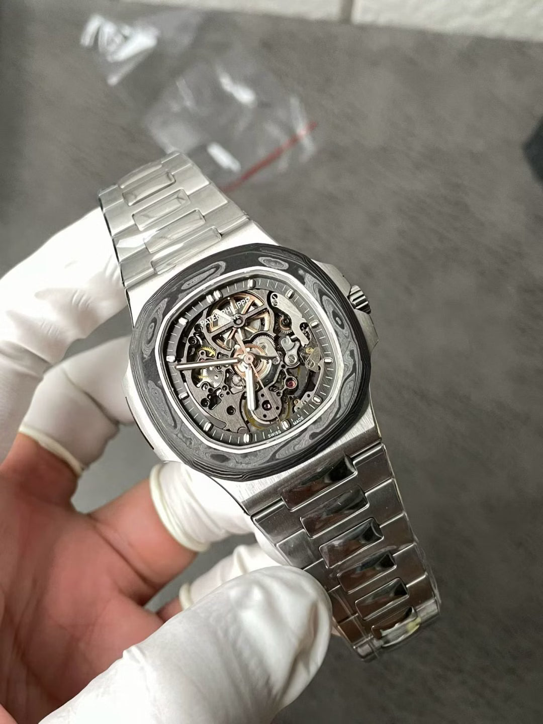 Patek Philippe Nautilus  skeletonized Super Clone Swiss Machine
