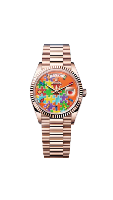 Rolex DayDate emoji Super Clone Swiss Machine