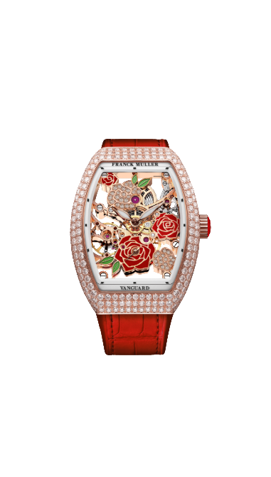 frank muller skeleton flower dial super clone swiss machine