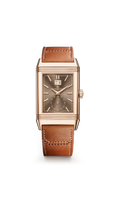 jaeger lecoultre leather brown dial Super clone swiss machine