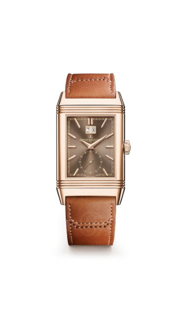 jaeger lecoultre leather brown dial Super clone swiss machine