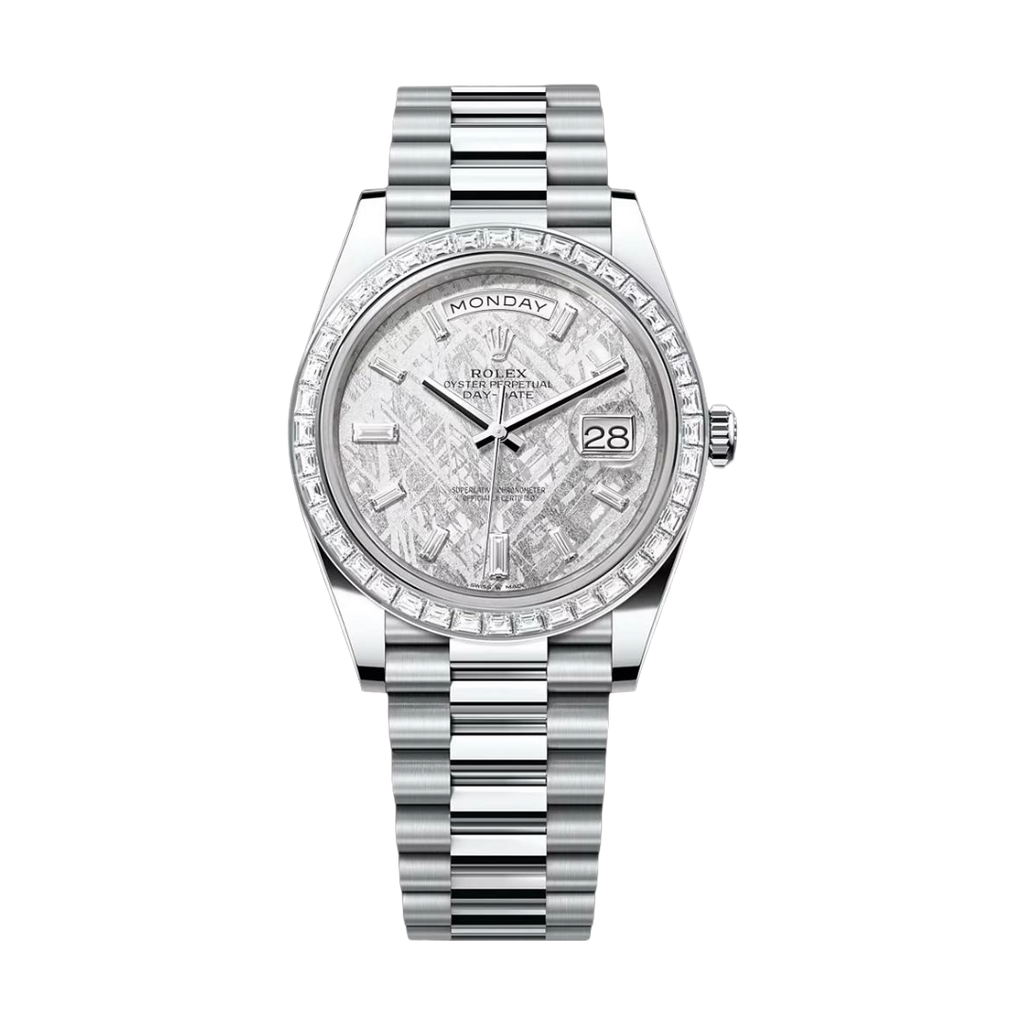 Rolex DayDate Platinum  Meteorite dial Super Clone Swiss Machine