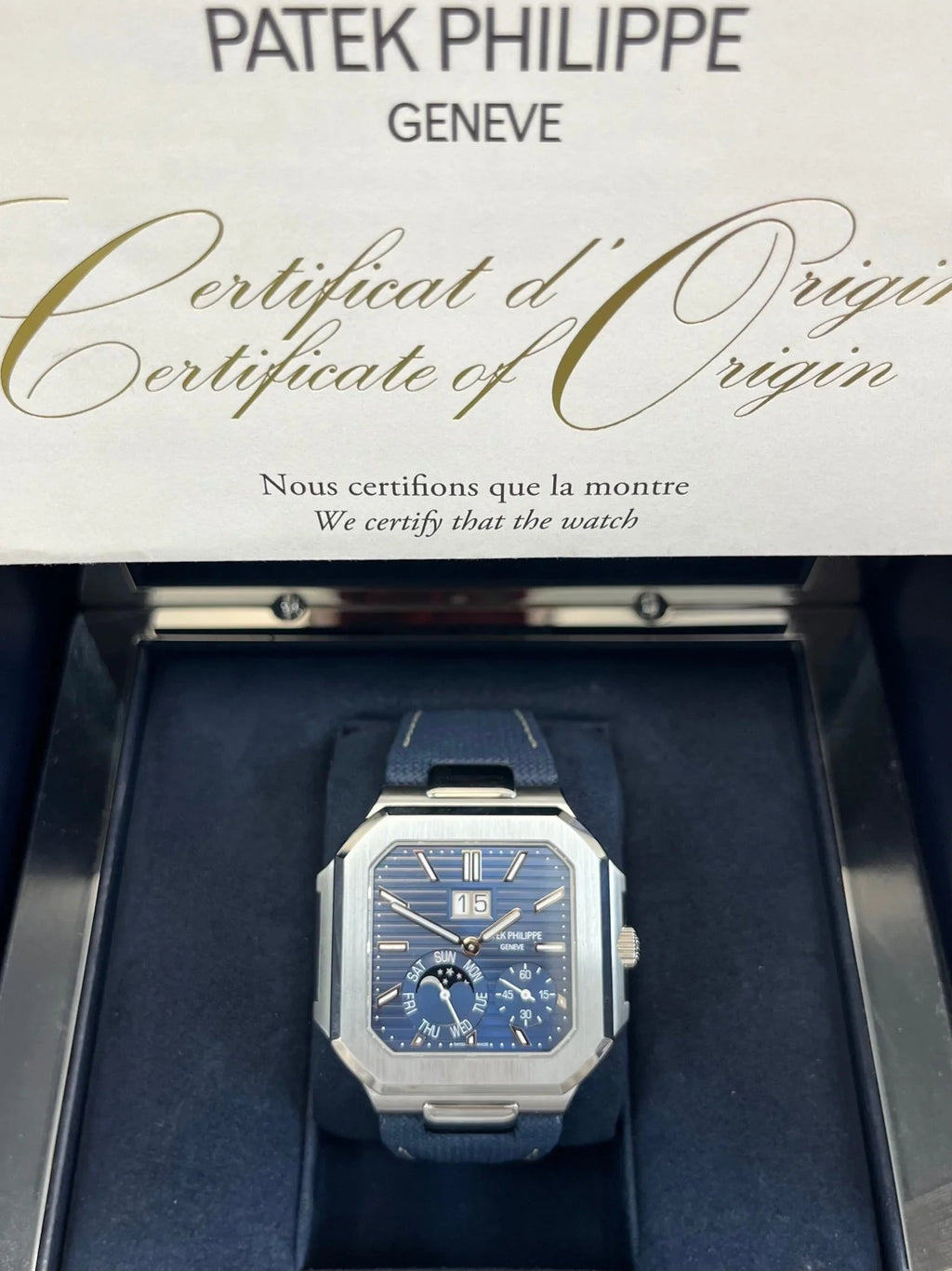 Patek Philippe Cubitus Platinum Case Sunburst  Super Clone Swiss Machine