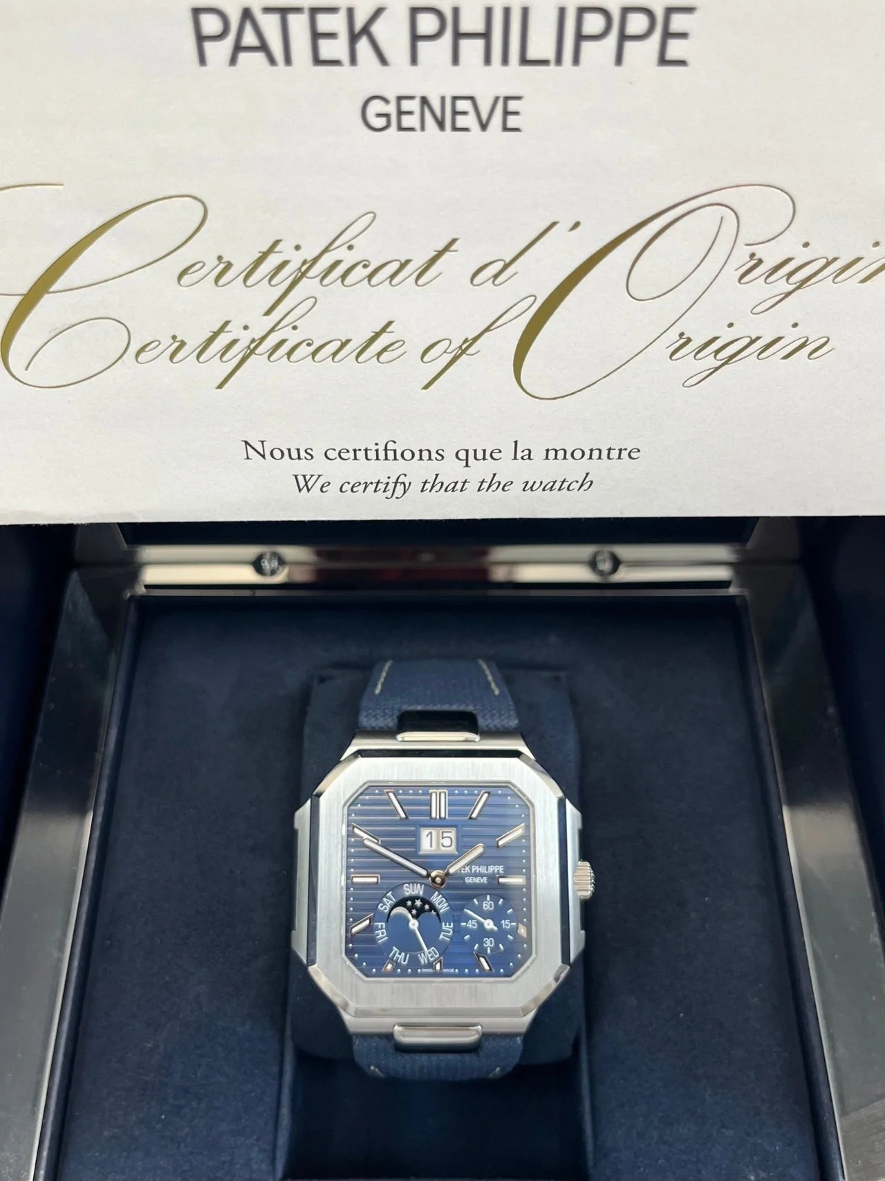 Patek Philippe Cubitus Platinum Case Sunburst  Super Clone Swiss Machine
