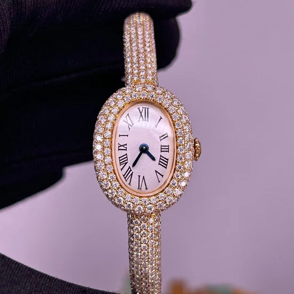 Cartier Baignoire diamonds Super Clone Swiss Machine
