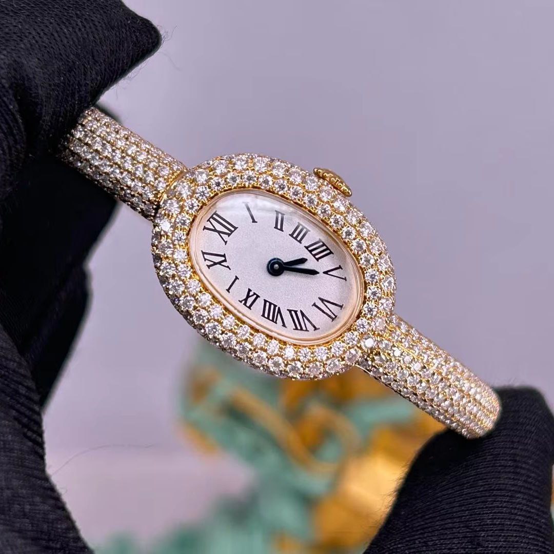 Cartier Baignoire diamonds Super Clone Swiss Machine