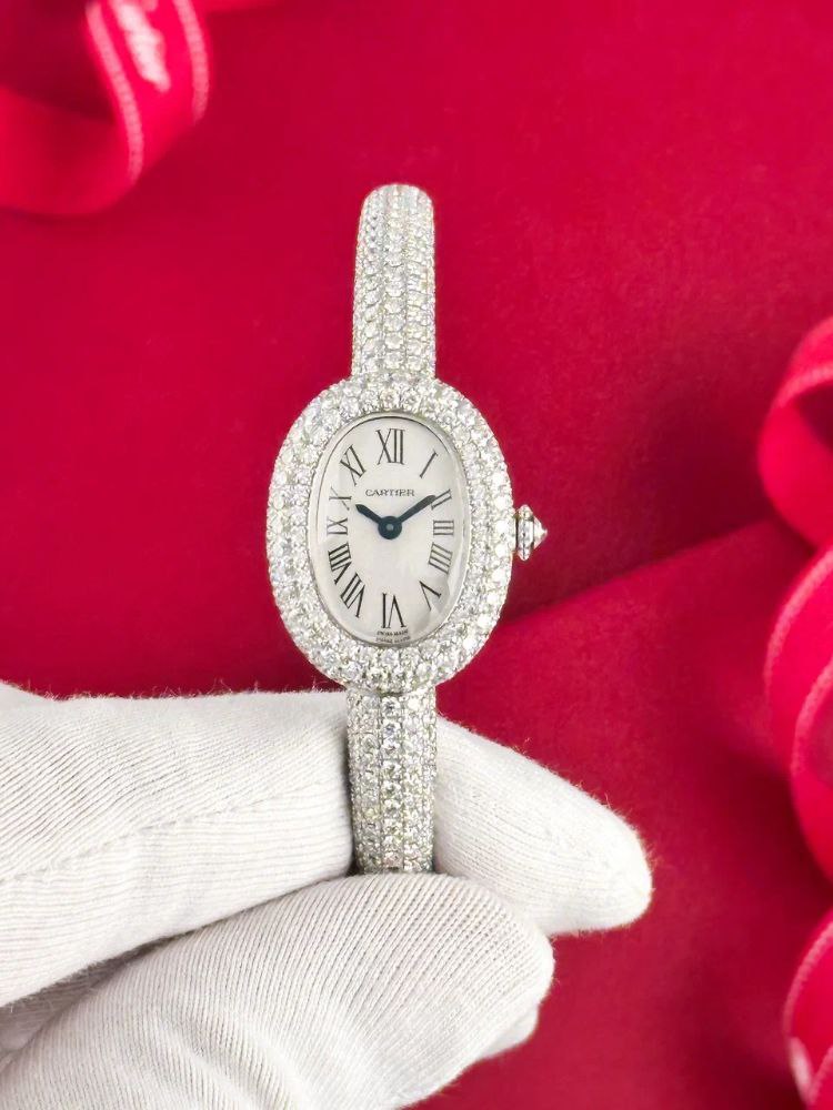 Cartier Baignoire diamonds Super Clone Swiss Machine