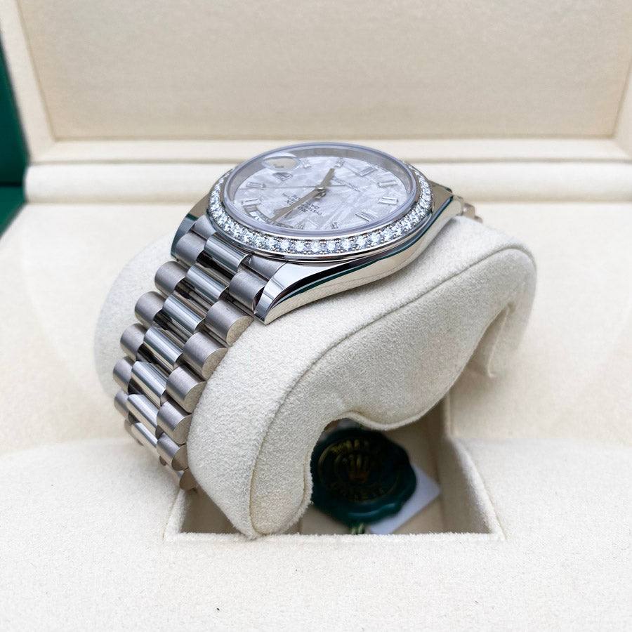 Rolex DayDate Platinum  Meteorite dial Super Clone Swiss Machine