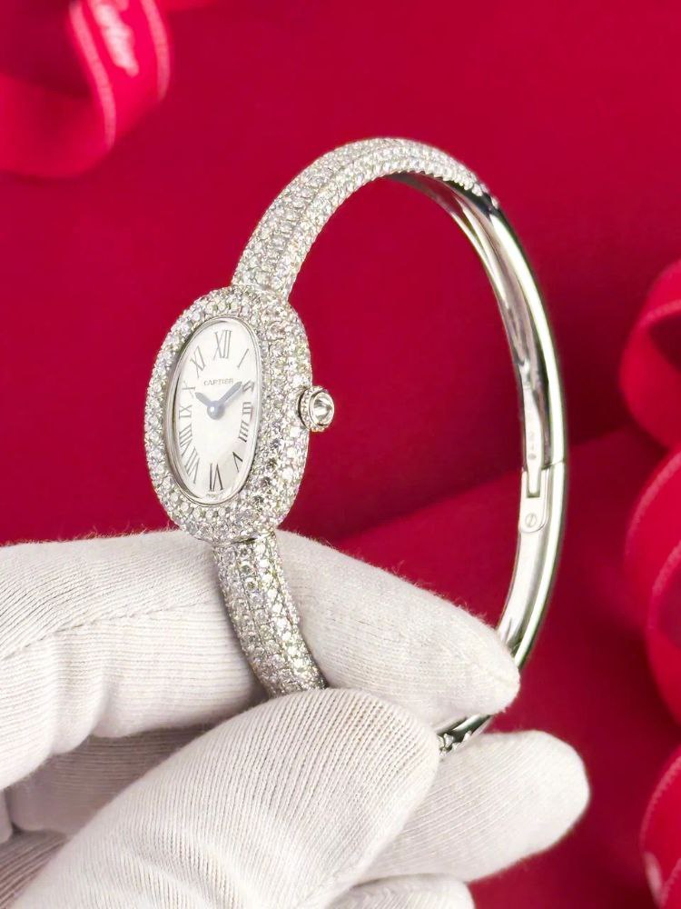 Cartier Baignoire diamonds Super Clone Swiss Machine
