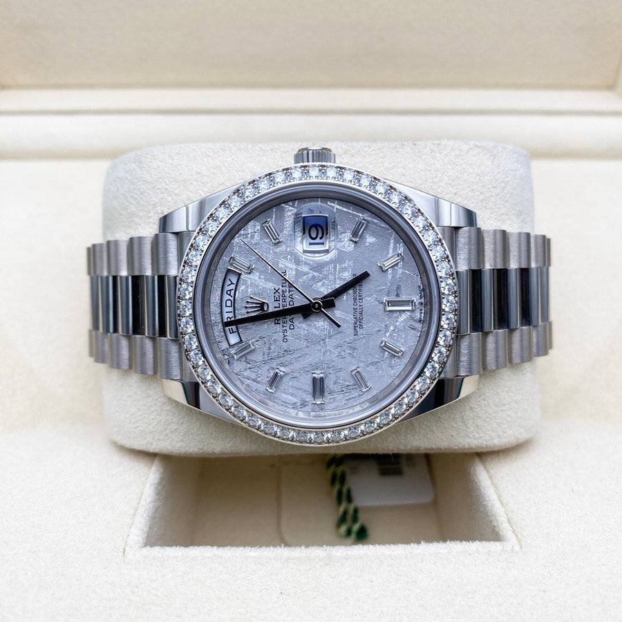 Rolex DayDate Platinum  Meteorite dial Super Clone Swiss Machine