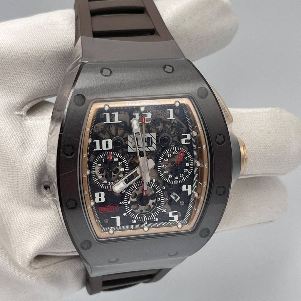 RICHARD MILLE RM 011 BROWN  ASIA EDITION super clone swiss machine