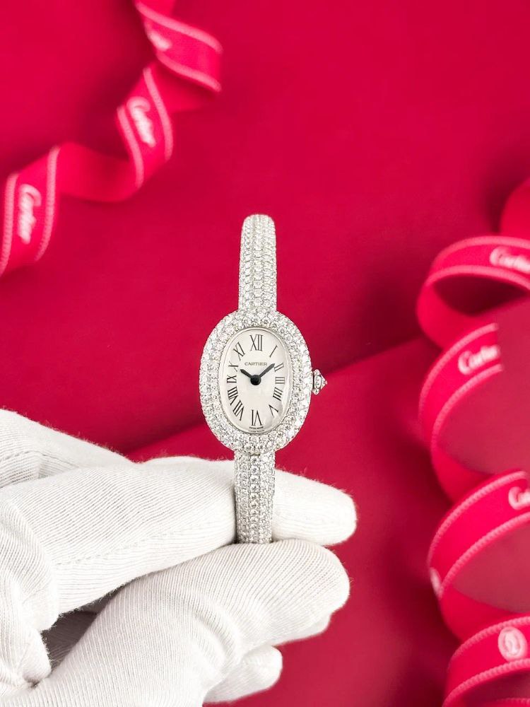 Cartier Baignoire diamonds Super Clone Swiss Machine