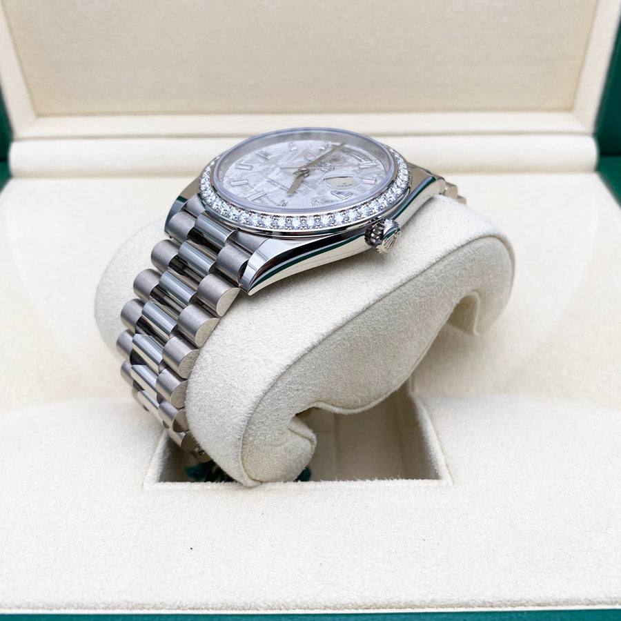 Rolex DayDate Platinum  Meteorite dial Super Clone Swiss Machine