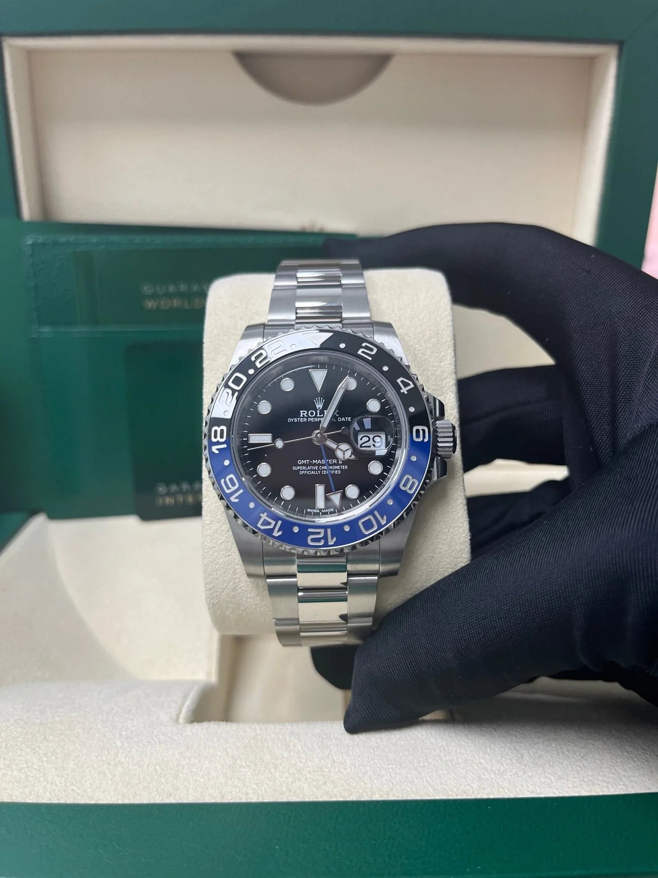 Rolex GMT Master batman Super Clone Swiss Machine